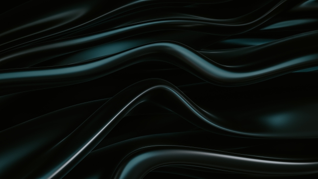 时尚抽象艺术 丝滑黑色波纹 8K壁纸