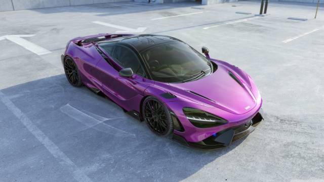 紫色迈凯伦 时尚超跑 豪华跑车 4K壁纸